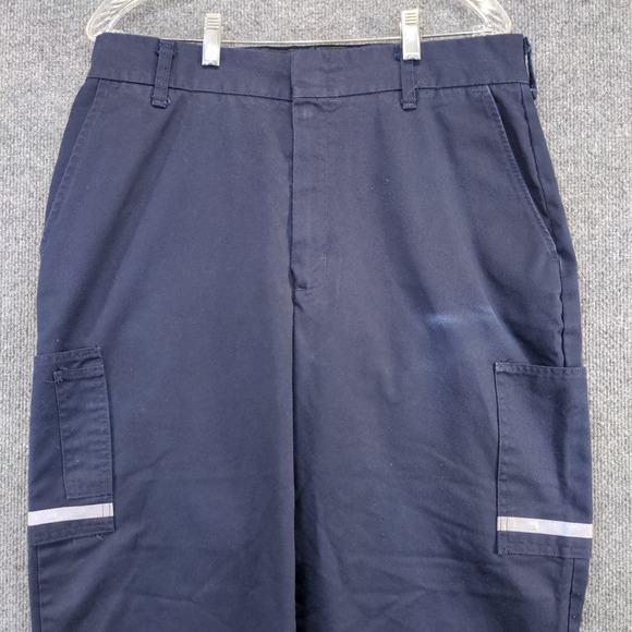 FedEx Stan Herman Men's Work Uniform Reflective Pants Blue size 34x28.5 - Picture 6 of 11